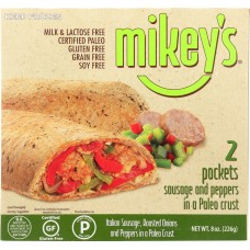 MIKEYS: Pockets Sausage Pepper, 8 oz