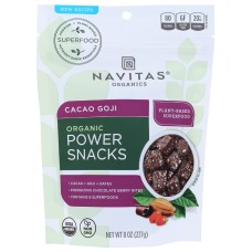NAVITAS: Organic Power Snack Cacao Goji, 8 oz