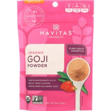 NAVITAS ORGANICS: Organic Goji Berry Powder, 4 oz