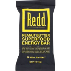 REDD BAR: Bar Energy Peanut Butter, 2 oz