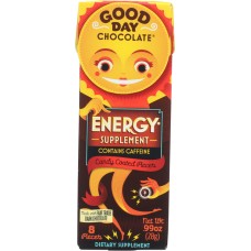 GOOD DAY CHOCOLATE: Energy Chocolate Supplement, 0.99 oz
