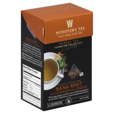WISSOTZKY: Tea Nana Mint with Ginger and Lemon, 16 bg