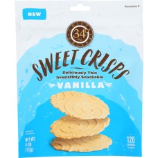 34 DEGREES: Vanilla Crisps Bag, 4 oz