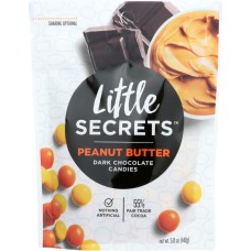 LITTLE SECRETS LLC: Dark Chocolate Candies Peanut Butter, 5 oz