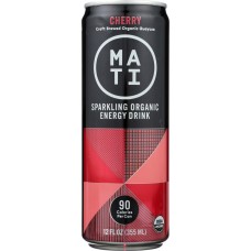 MATI ENERGY: Drink Energy Cherry, 12 oz