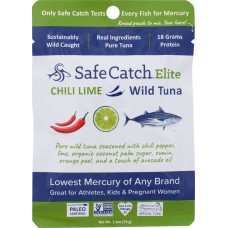 SAFECATCH: Elite Wild Tuna Pouch Chili Lime, 2.6 oz