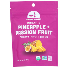 MAVUNO HARVEST:  Fruit Bites Organic Pineapple And Passion Fruit, 1.94 oz