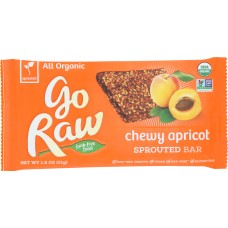 GO RAW: Bar Apricot Sprouted Organic, 1.8 oz