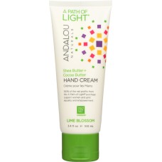 ANDALOU NATURALS: Hand Cream Lime Blossom, 3.4 oz