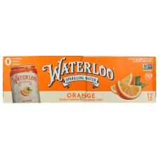 WATERLOO SPARKLING WATER: Water Sprkl Orange 12Pk, 144 fo