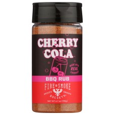 FIRE AND SMOKE: Rub Cherry Cola Bbq, 5 OZ