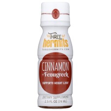 THREE HERMITS: Shot Cinnamon Fenugreek, 2.5 fo
