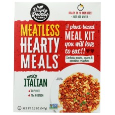 DEEPLY ROOTED: Hearty Meals Zesty Italian Pasta Bowl, 5.2 oz
