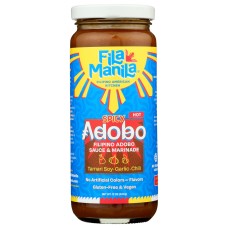 FILA MANILA: Spicy Adobo Marinade Sauce, 12 oz