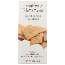 JENNIFERS HOMEMADE: Flatbread Salt N Pepper, 5 oz