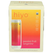 HIYO: NA Mocktail Passion Fruit Tangerine 4pk, 48 fo
