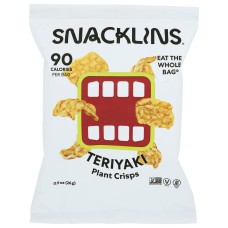 SNACKLINS: Plant Crisp Teriyaki, 0.9 oz