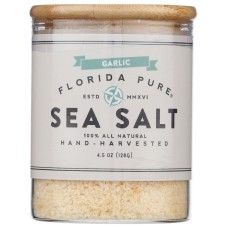 FLORIDA PURE: Garlic Infused Sea Salt, 4.5 oz