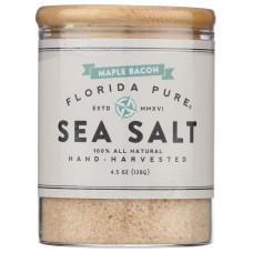 FLORIDA PURE: Maple Bacon Infused Sea Salt, 4.5 oz