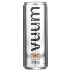 VUUM: White Peach Citrus Ginger Energy Drink, 12 fo