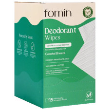 FOMIN: Coastal Breeze Deodorant Wipes, 1 ea FOMIN: Coastal Breeze Deodorant Wipes, 1 ea