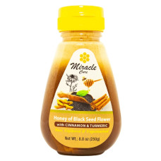 MIRACLE CURE: Black Seed Honey with Cinnamon and Turmeric, 8.8 oz