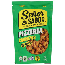 SENOR SABOR: Organic Pizzeria Cashews, 7 oz SENOR SABOR: Organic Pizzeria Cashews, 7 oz