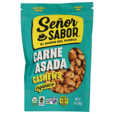 SENOR SABOR: Organic Carne Asada Cashews, 7 oz SENOR SABOR: Organic Carne Asada Cashews, 7 oz