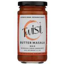 TWIST FOODS: Butter Masala Indian Curry Simmer Sauce, 11.7 oz TWIST FOODS: Butter Masala Indian Curry Simmer Sauce, 11.7 oz