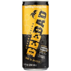 BEEBAD: Sparkling Energy Drink, 8.4 oz