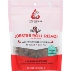 SHAMELESS PETS: Lobster Roll Over Dog Treats, 5 oz