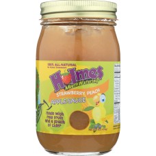 HOLMES MOUTHWATERING APPLESAUCE: Strawberry Peach Applesauce, 16 oz