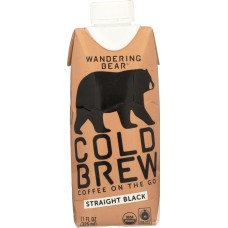 WANDERING BEAR COFFEE: Coffee Cold Brew Black, 11 fo