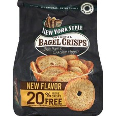 NEW YORK STYLE: Bagel Crisps Sea Salt Cracked Pepper, 7.2 oz