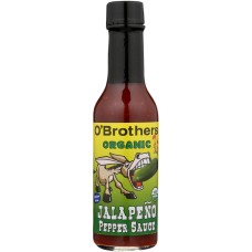 O BROTHERS: Hot Sauce Jalapeno Organic, 5 oz