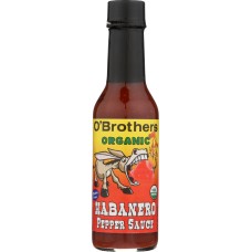 O BROTHERS: Hot Habanero Pepper Sauce, 5 oz