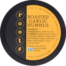 ROOTS HUMMUS: Roasted Garlic Hummus, 8 oz