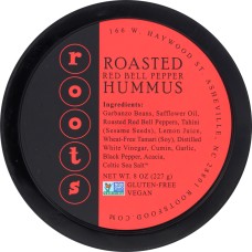 ROOTS HUMMUS: Roasted Red Bell Pepper Hummus, 8 oz