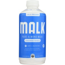 MALK: Pure Almond Malk Unsweetened, 28 oz