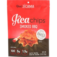 JICA CHIPS: Smoked Bbq Crispy Baked Chips, 0.9 oz