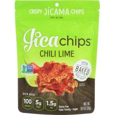 JICA CHIPS: Chili Lime Oven Baked Chips, 0.9 oz