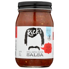 RICKS SALSA: Hot Salsa, 16 oz
