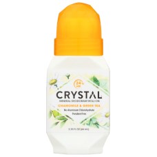 CRYSTAL BODY DEODORANT: Deodorant Roll On Chamomile And Green Tea, 2.25 oz