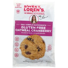 SWEET LORENS: Gluten Free Oatmeal Cranberry Dough, 12 oz