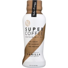 SUNNIVA SUPER COFFEE: Coffee Vanilla Bean Bottle, 12 oz