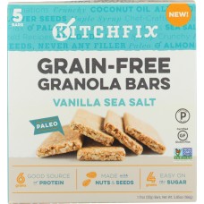KITCHFIX: Grain Free Granola Bars Vanilla Sea Salt, 5.85 oz