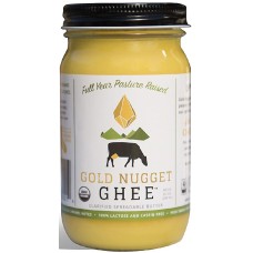 GOLD NUGGET GHEE: Ghee Butter Traditional Pastured Raised, 8 oz