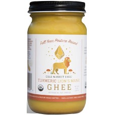 GOLD NUGGET GHEE: Ghee Butter Turmeric Lions Mane, 8 oz