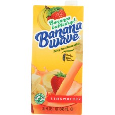 BANANA WAVE: Banana Milk Strawberry, 32 oz