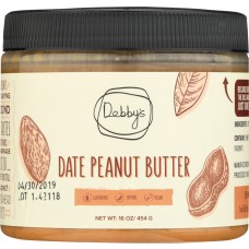 DEBBYS: Date Peanut Butter, 16 oz